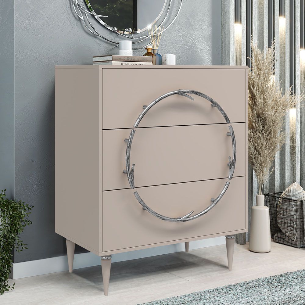 Комод Арт Колор matte Классик Сильвер Серый агат матовый