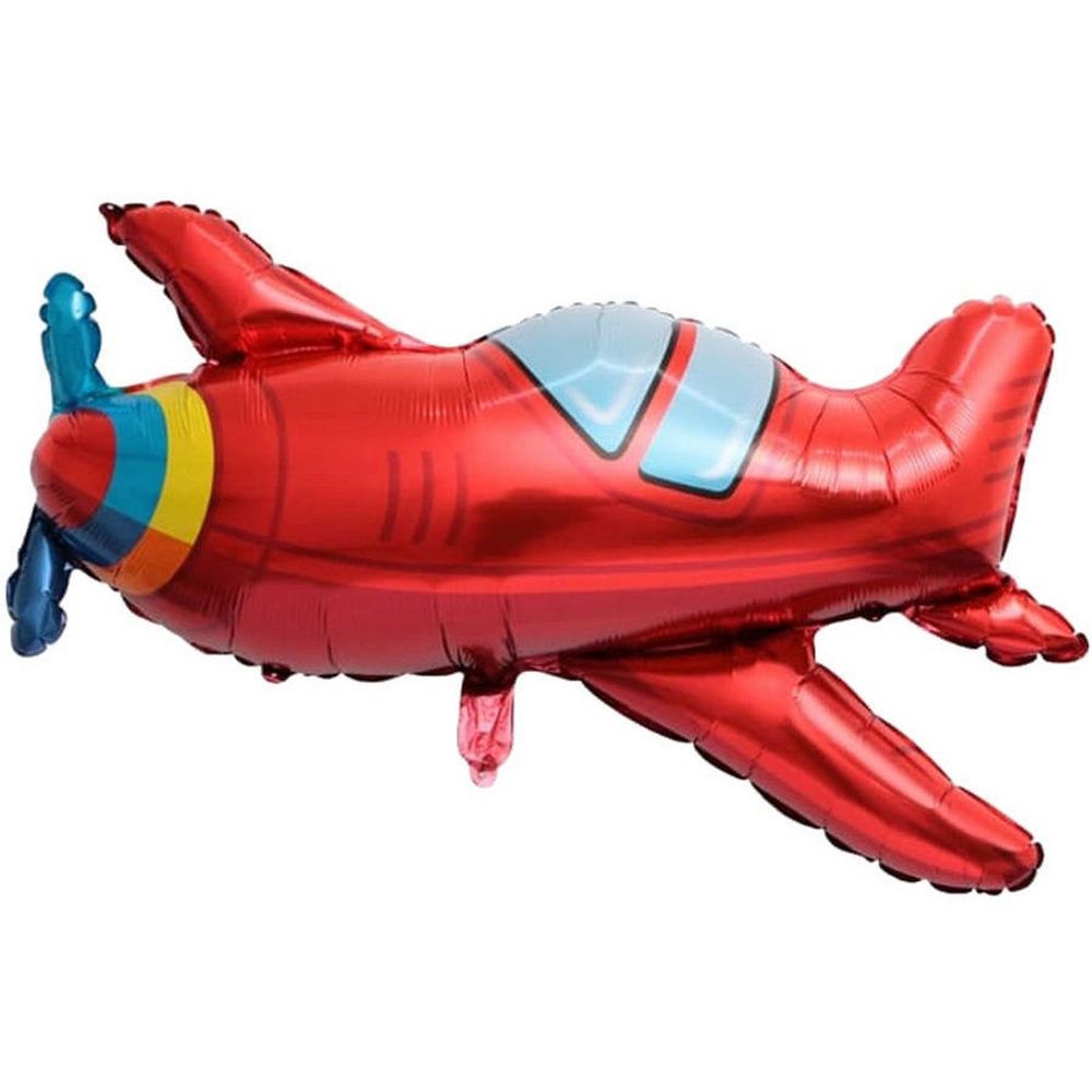 Фольгированный шар «Самолёт» красный, 97 см