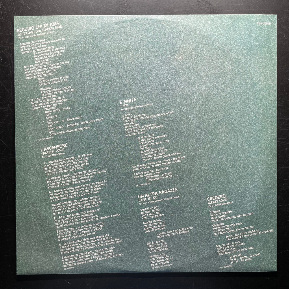 Adriano Celentano ‎– I Miei Americani 2 (Италия 1986г.)