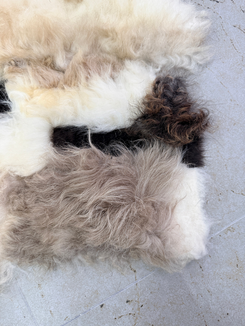 Покрывало меховое ковер из шкуры овчины