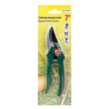 Секатор садовый в пластиковом корпусе с боковой фиксацией (L-180мм),в блистере WMC TOOLS WMC-HW19120402-2