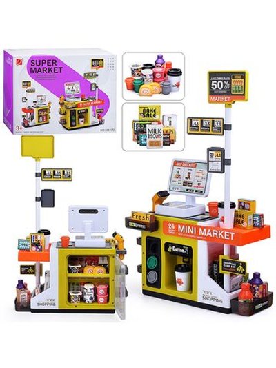 Игровой набор супермаркет магазин с кассой, свет, звук (668-172)