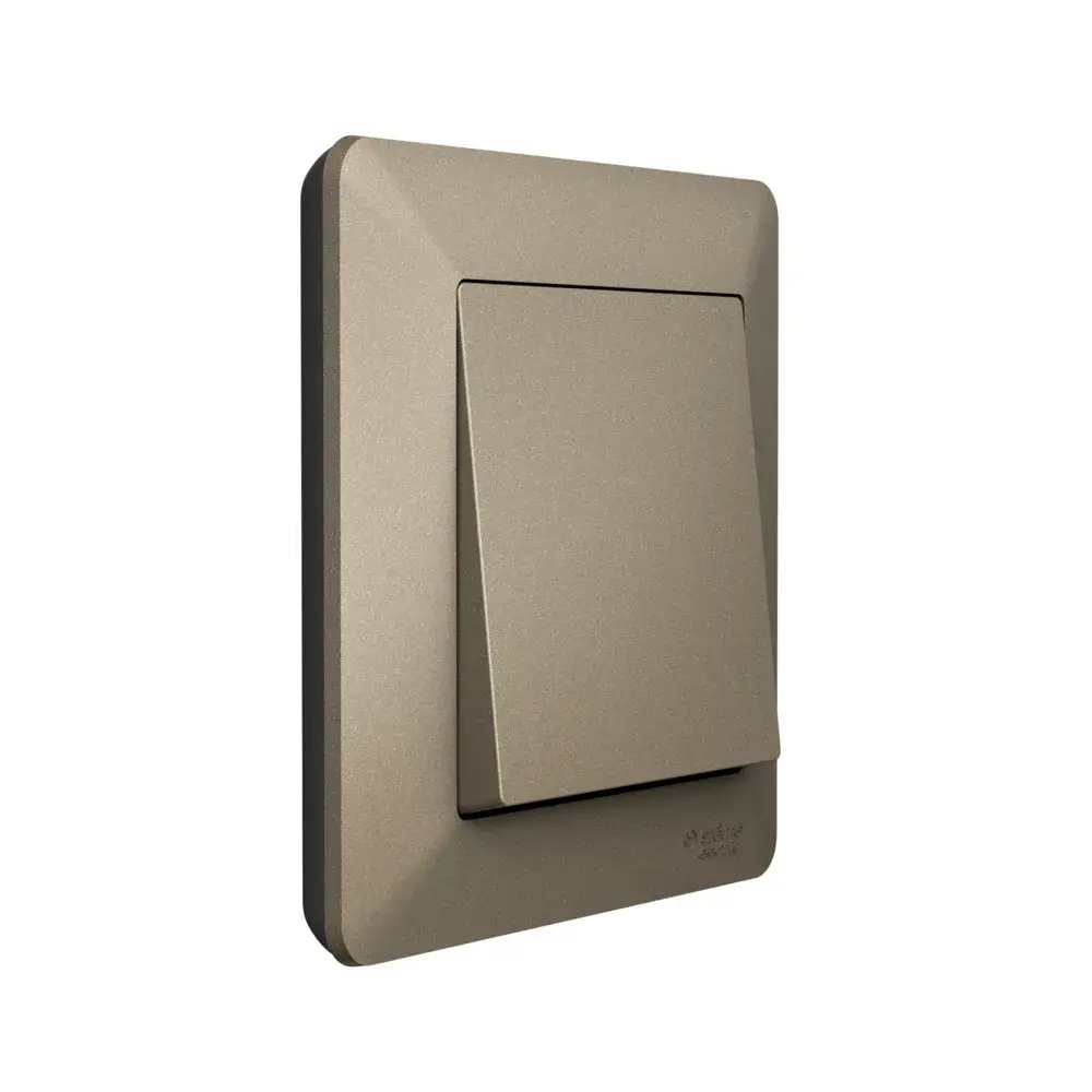 ATLASDESIGN AIR 1-постовая РАМКА, ШАМПАНЬ/дымчатый черный