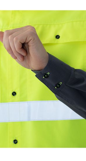 Куртка-рубашка сигнальная "Блазар"(лимон/т,серый)