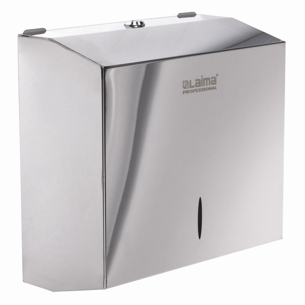 Диспенсер для полотенец LAIMA PROFESSIONAL INOX, (Система H3) V-сложения, нержавеющая сталь, зеркальный.