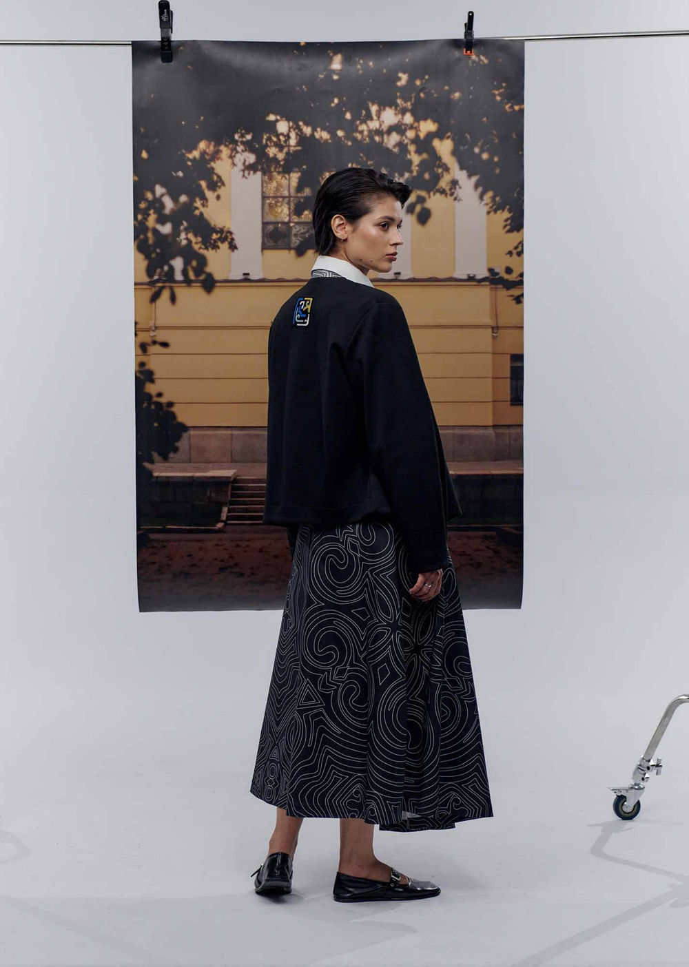 Юбка удлиненная print 291-05, XL 2429