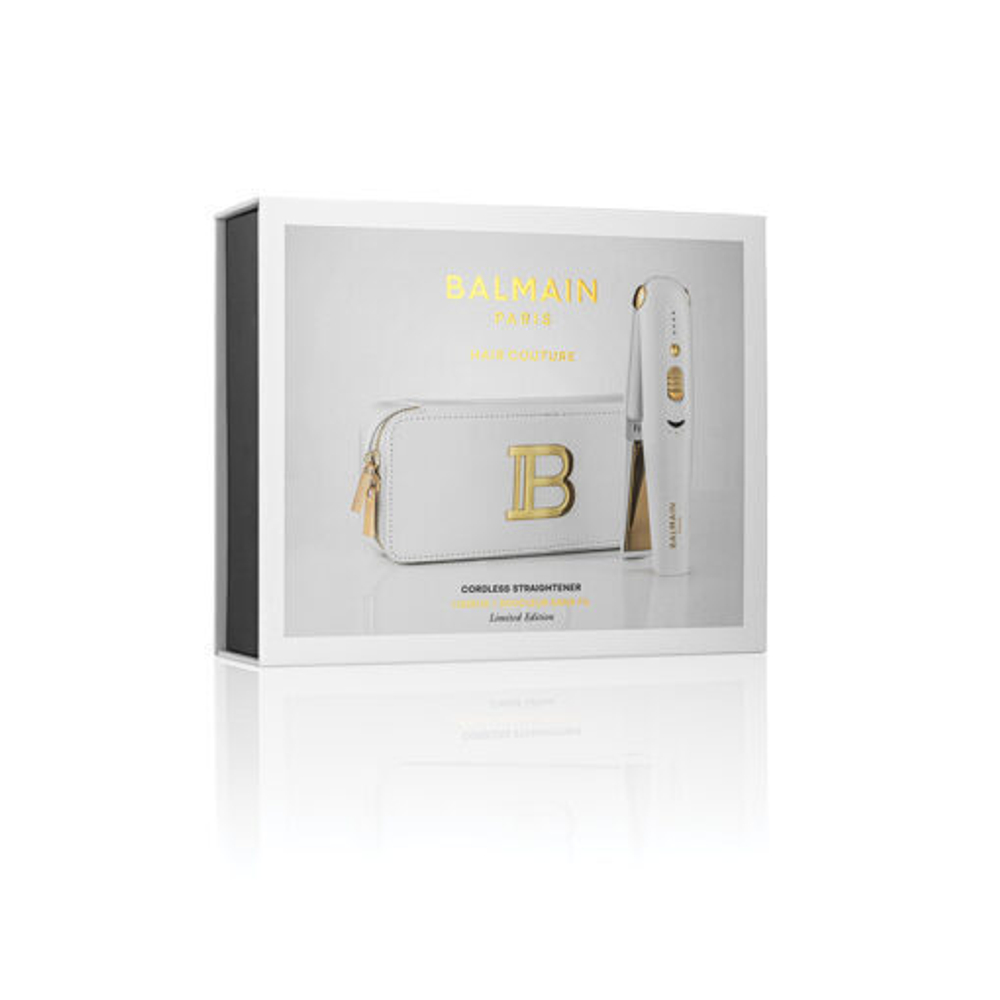 Balmain Hair Couture Утюжок беспроводной цвет белый + золотой B714 Limited Edition Cordless Straightener FW21 White Gold