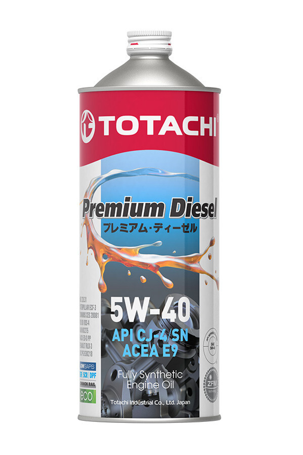 Масло моторное  синтетическое TOTACHI Premium Diesel CJ-4/SM  5W-40 1 л