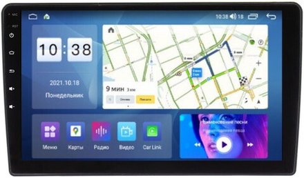 Магнитола без рамки (экран 10") - Parafar PF00010XHD Android 12, 8-ядер, 4Гб+64Гб, SIM-слот