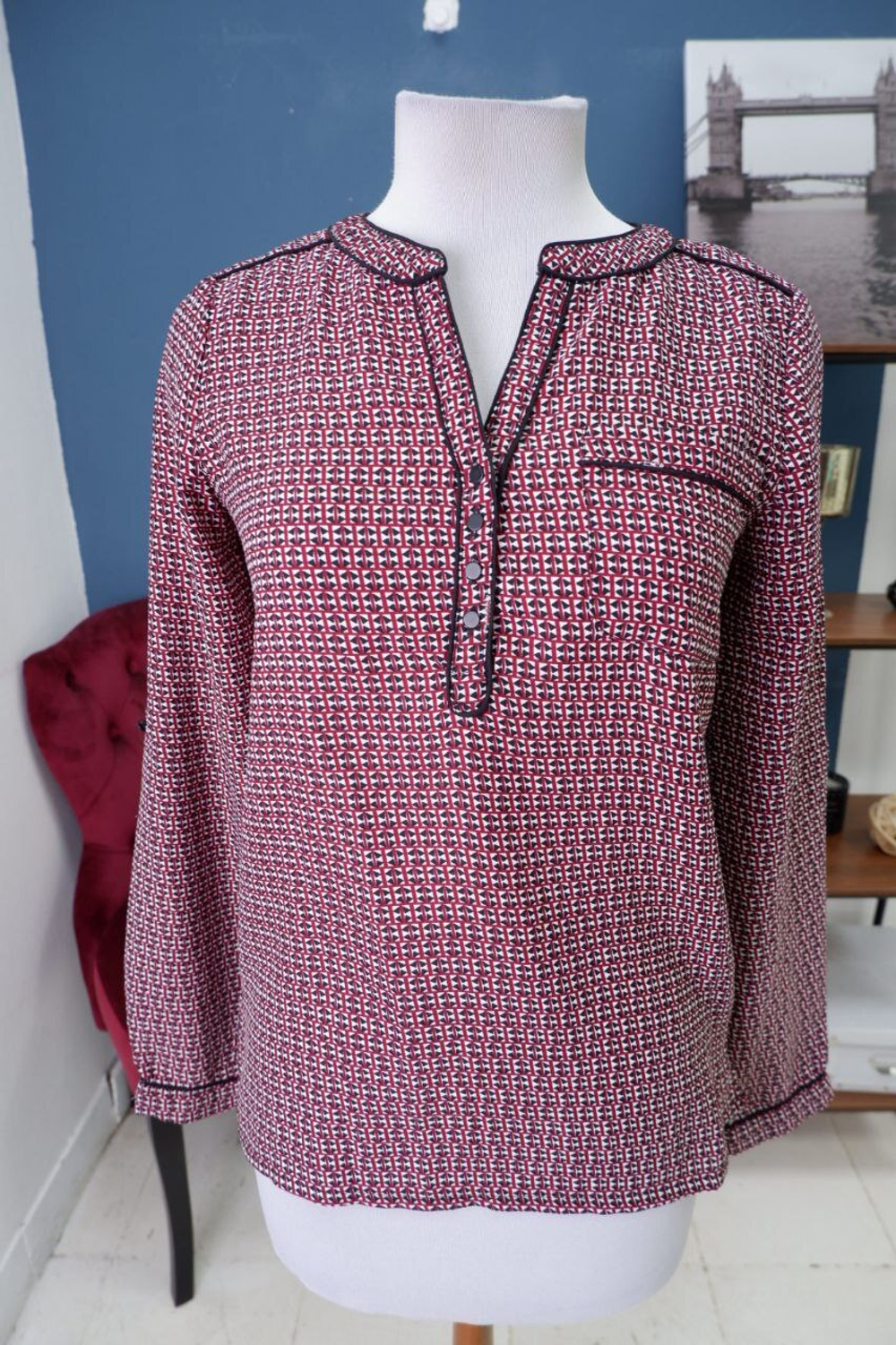 Блузка Lola Liza с принтом 42 размер