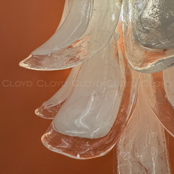 Бра Cloyd AZORES-B W2 / выс. 42 см - латунь светл. - бело-прозрачн.стекло (арт.20471)