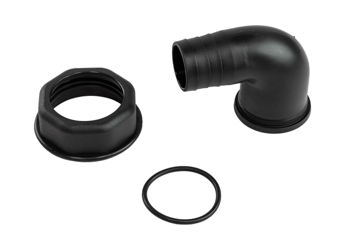 Патрубок заливной горловины, угловой 35 мм