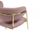 Стул на металлокаркасе Woodville Kamelia светло-фиолетовый, золотой