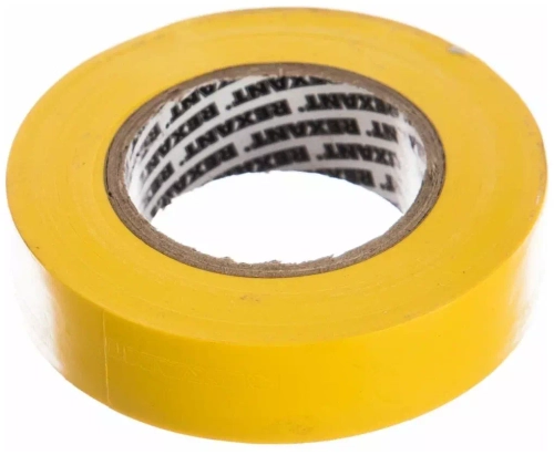 Изолента 09-2202 19мм*25м желтая Rexant