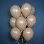 Шар (12''/30 см) Кофе Латте (073), пастель, 12 шт.