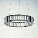 Citilux Чезаре CL338141 LED Люстра хрустальная с пультом Хром