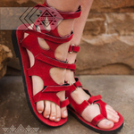 Сандалии "Гладиаторы" (красные)