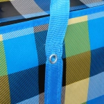 Сумка хозяйственная с внешним карманом « БАУЛ», цвет синий/чёрный, 60*45*20см / до 11кг