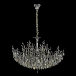 Citilux RITZ CL310121 Люстра хрустальная подвесная Хром