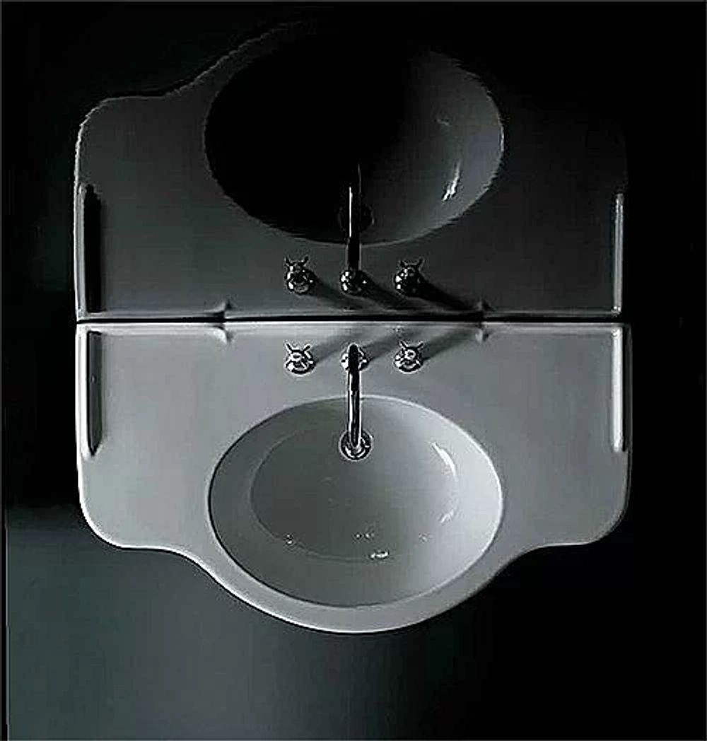 Консоль с раковиной GLOBO Paestum PA075.BI 110 с 3 отверстиями