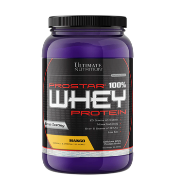 Ultimate Nutrition Prostar 100% Whey Protein 2 lb 908 g, Сывороточный протеин, Концентрат