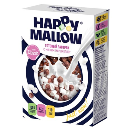 Готовый завтрак Happy Mallow с мягким маршмеллоу 240 гр