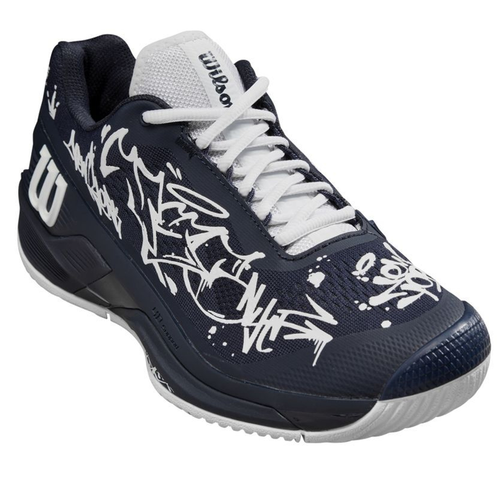 Женские Кроссовки теннисные Wilson Rush Pro 4.0 Hope NYC - navy blazer/navy blazer/white