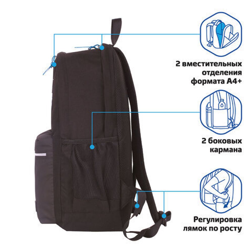 Рюкзак BRAUBERG FASHION CITY, универсальный, "Eagle", 46х31х15 см, 229967