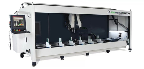 4-х осевой обрабатывающий центр CALIFORNIA с ЧПУ для алюминиевого профиля с автоматической сменой инструмента