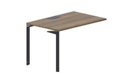 Стол 118х78х75см (металлический аутлет) - приставной элемент