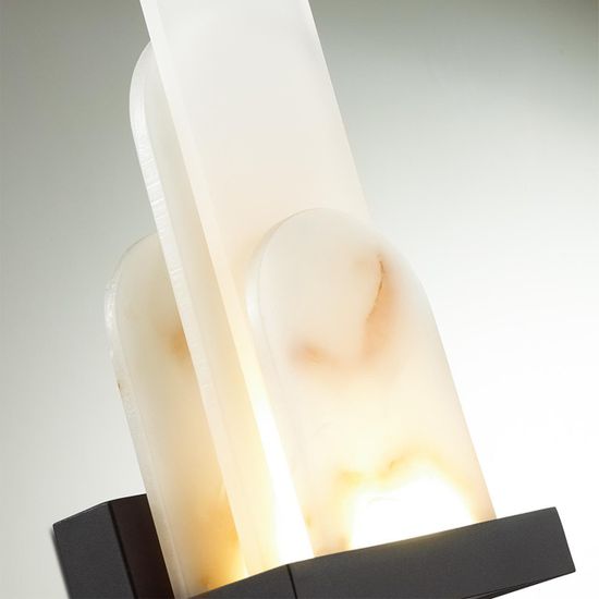 5438/12WL HIGHTECH ODL_EX25 101 черный/металл/смола под алебастр /акрил Настенный светильник LED 12W 3000K 1489Лм FOROS