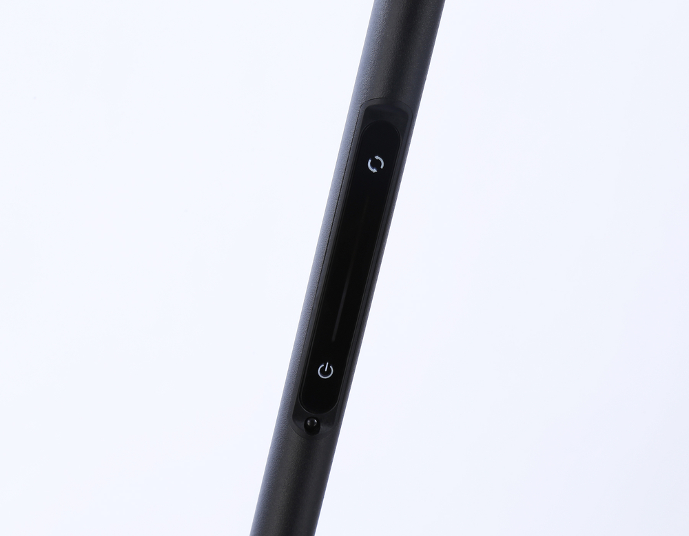 Светильник светодиодный напольный/настольный с пультом и сенсорными кнопками управления TR97706 BK черный LED 12W 3000K-6400K 250*190*1770 (ПДУ РАДИО