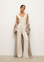 Топ ENIGMA V-neck прямой, крем