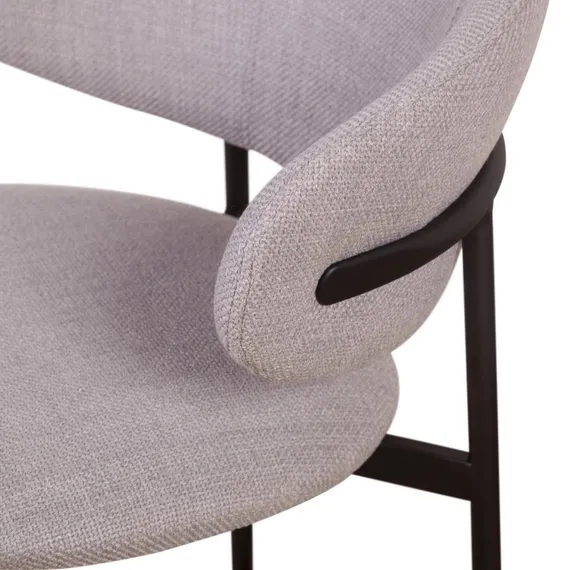 Полубарный стул Adele, серая рогожка