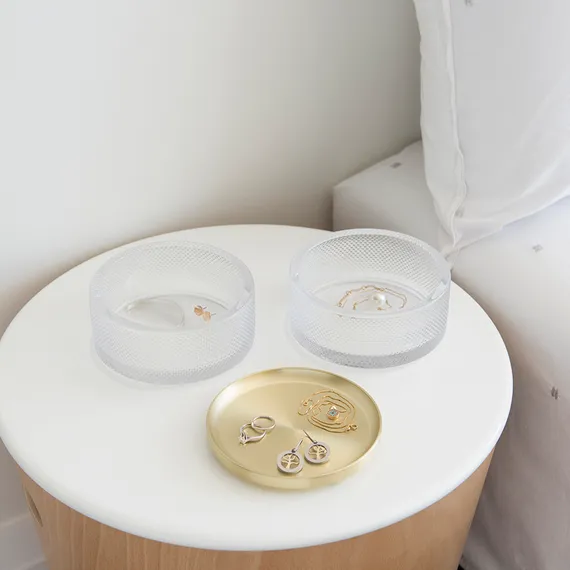 Шкатулка для украшений Tesora стекло-латунь