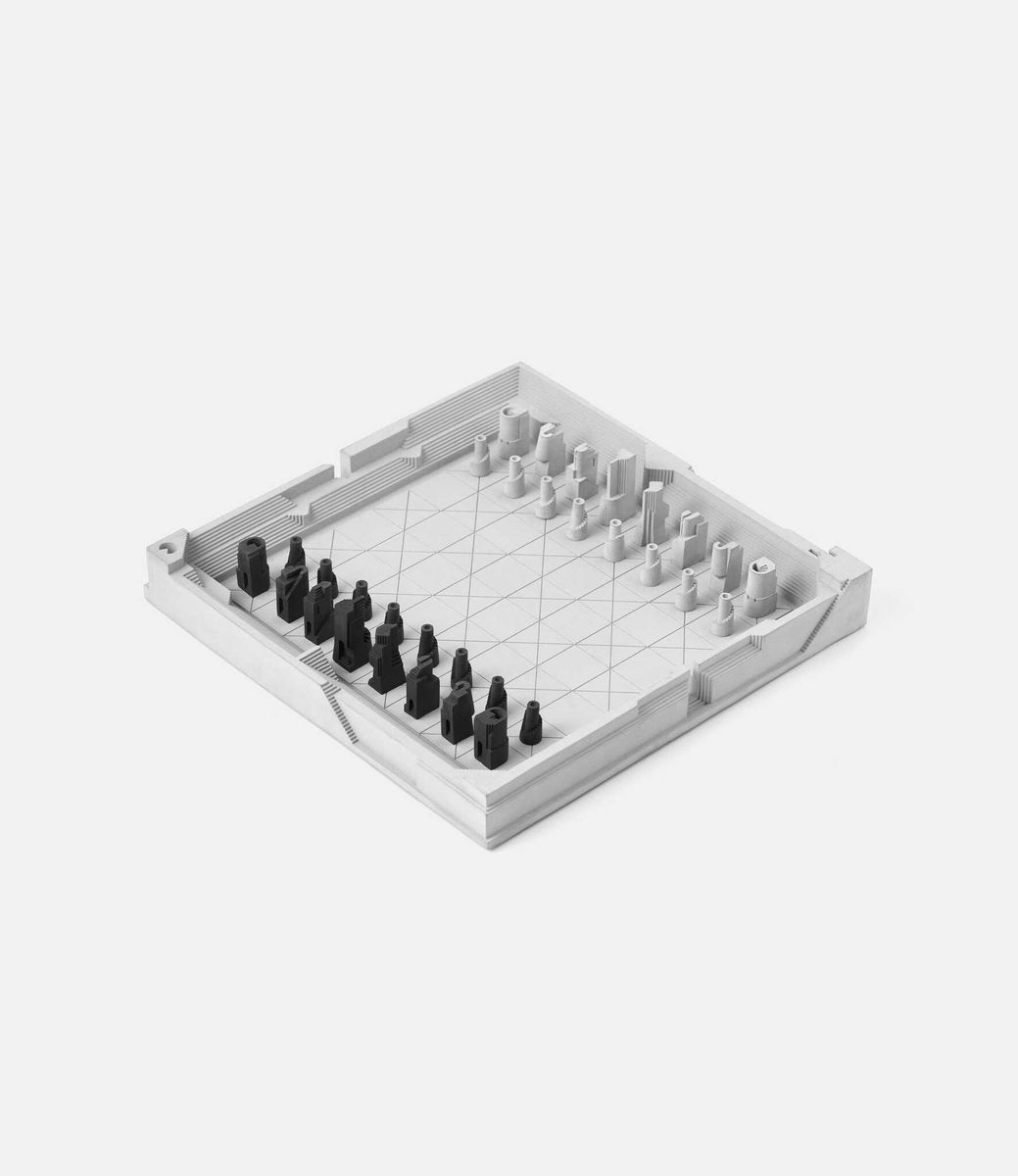 Material Immaterial Arena — шахматы из бетона
