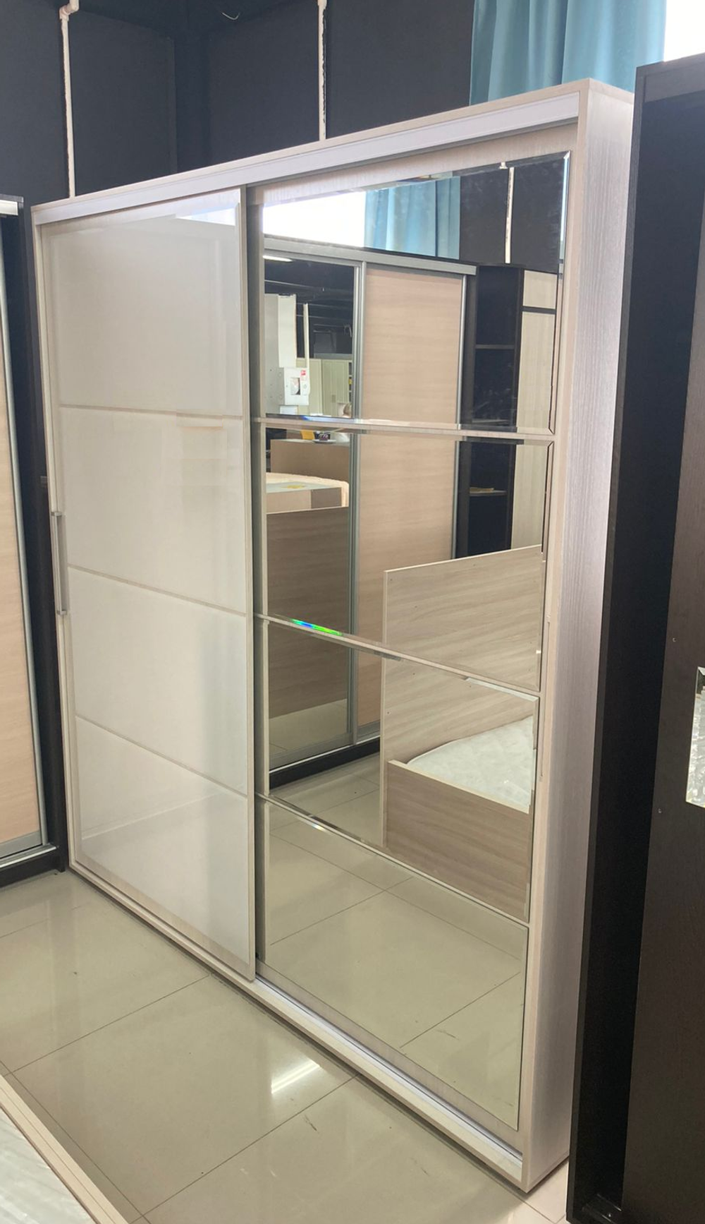 Шкаф-купе Крафт 6 Ясень белый