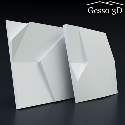 Гипсовая 3D панель Излом