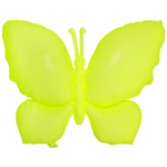 Шар Фольгированный Бабочка неон желтая (Желтый)