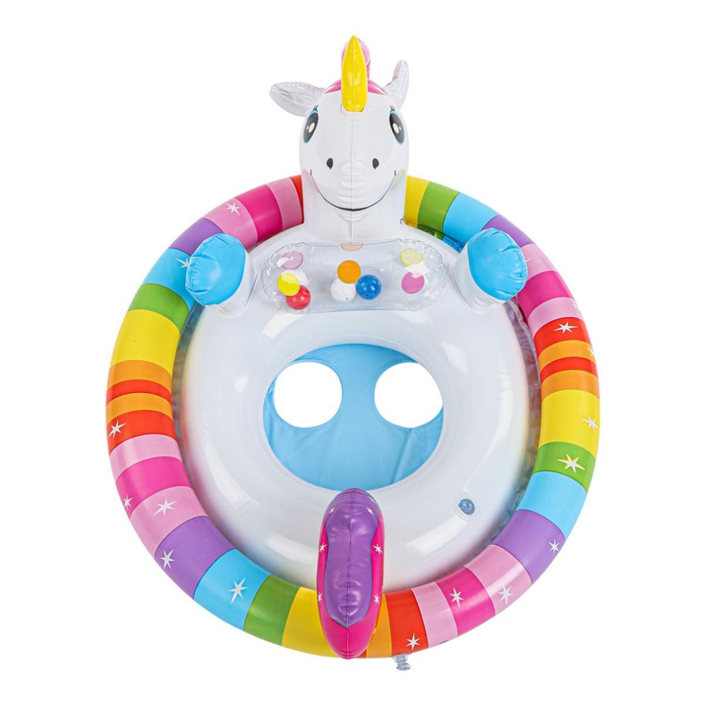 Круг для плавания с трусами Зверюшки Единорог 74*58см. от 3-4 лет 59570/589379 (Intex)