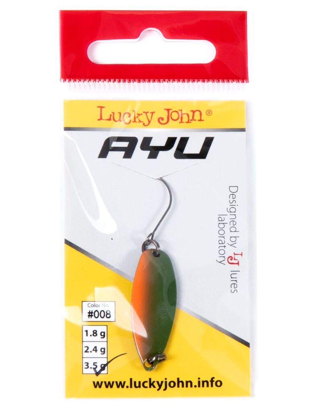 Блесна колеблющаяся Lucky John TR AYU длина 29мм/2.4г 006