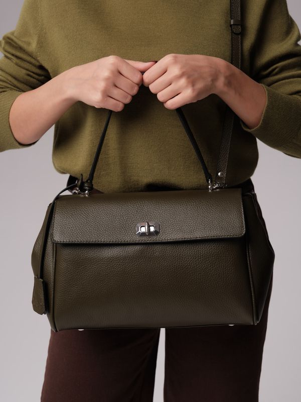 Кожаная сумка Nadi DBR 31356 олива