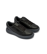 Кожаные кроссовки Calvin Klein - черный(HM0HM01494)