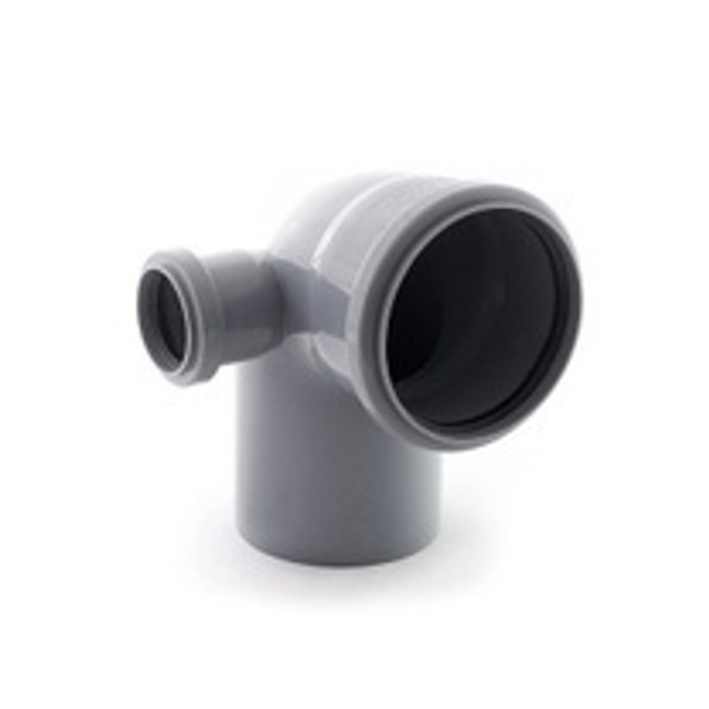 ПВХ Отвод  Ф110х50-90* (левый)  (15/1шт)