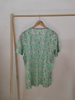 Футболка Ф-22Х/салатовый-луговыецветы