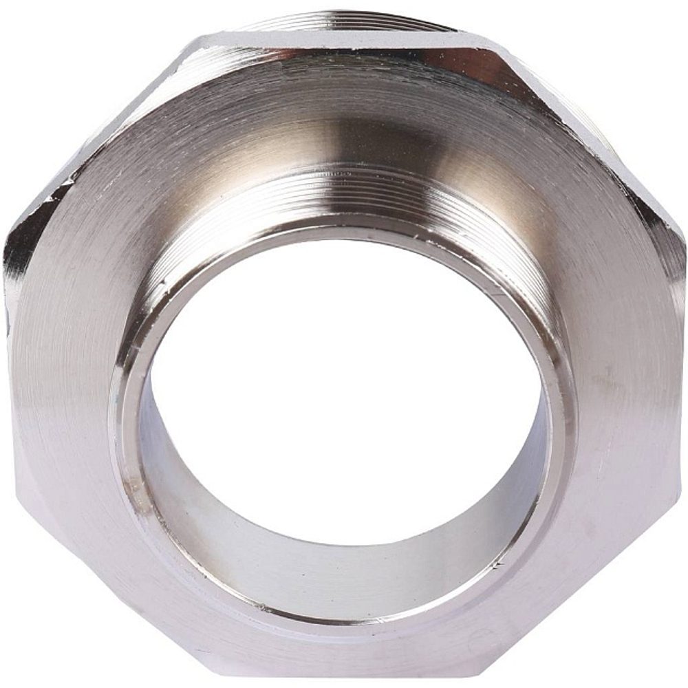 Ниппель редукционный STOUT SFT 0004 - 3" x 2" (для стальных труб, латунь никелированная)