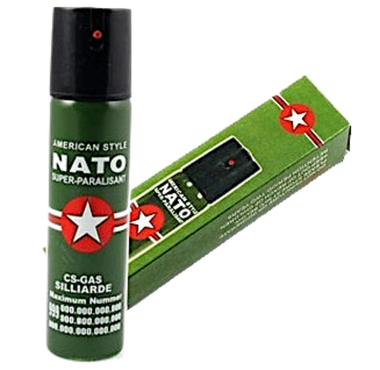 Баллончик Защитный Перцовый Nato 60мл (действует до 20мин до 2м)