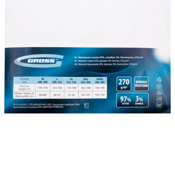 Полукомбинезон, 97% хлопок, 3% спандекс, XXXL Gross