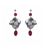Серьги Ester Bijoux Гортензия F610C-S BW