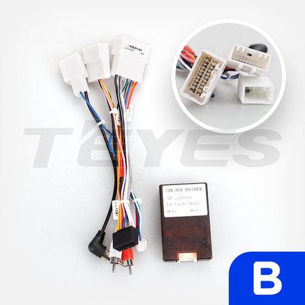 Комплект рамки с разъёмами 9"+can Toyota Prado 120 2002-2009 - Car-Smart 8001